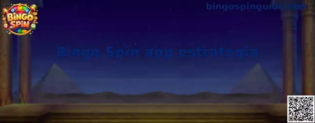 Interfaz ilustrativa de Bingo Spin app estrategia con cartones y ruleta