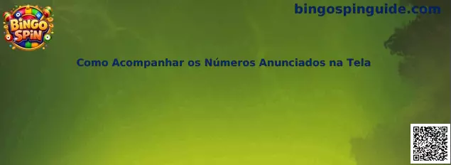 Cómo acompañar los números anunciados en pantalla