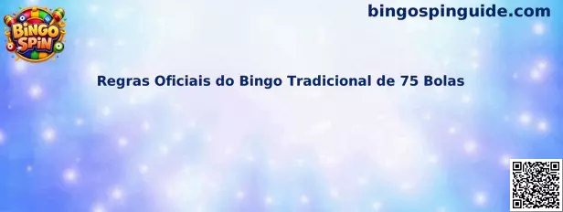 Reglas oficiales del bingo tradicional de 75 bolas