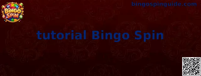 Pantalla ilustrativa del tutorial Bingo Spin con cartones y controles de giro